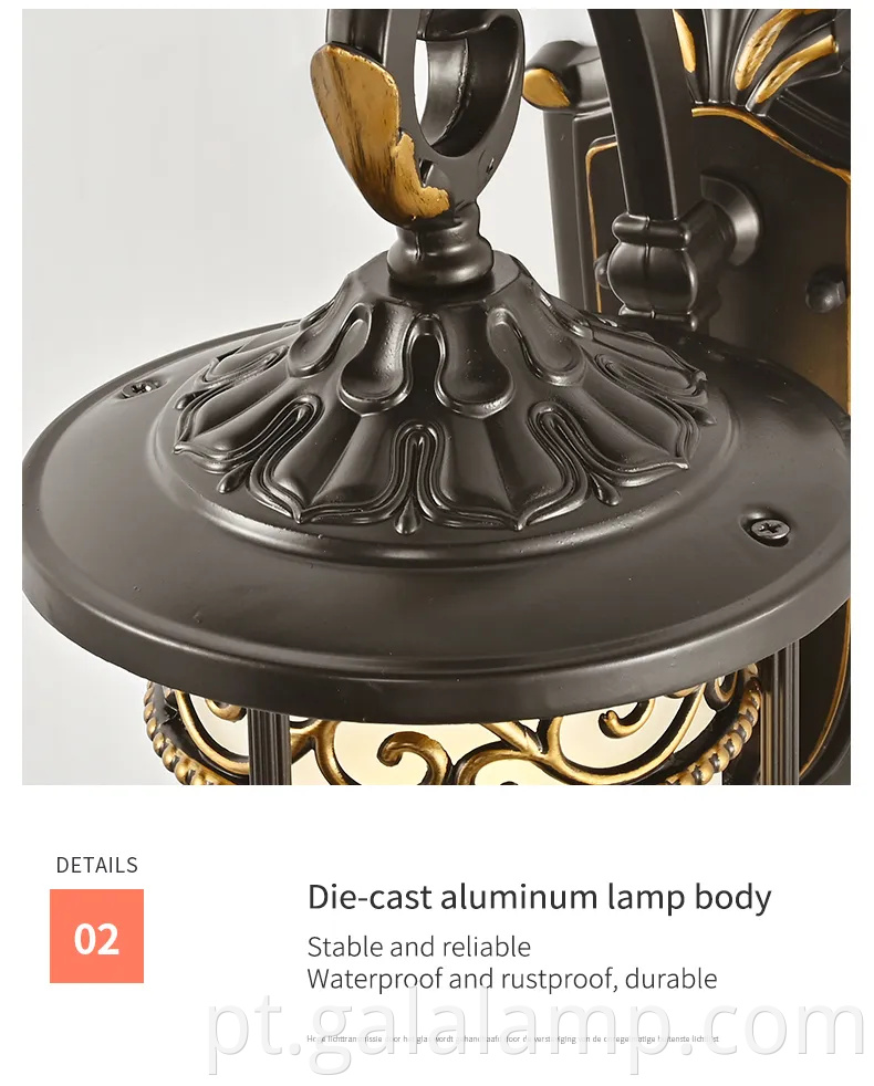 Aparelhamento moderno e elegante de parede de canto de canto LED para pátios